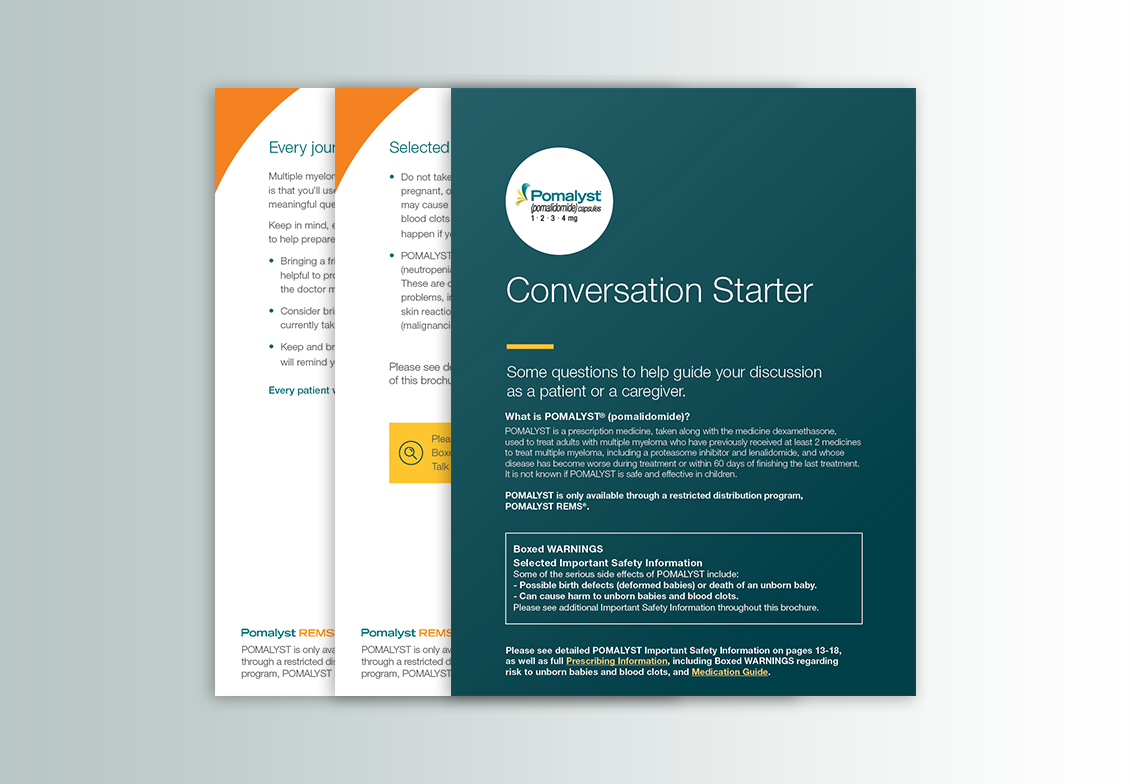 POMALYST® (pomalidomide) Conversation Starter - Download